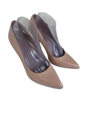 BCBGeneration Harleigh Shell Pink Leather Pointed Toe High Heel Pumps Party 9.5B